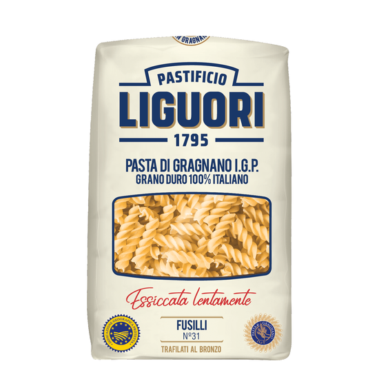 Liguori Fusilli Pasta - NON GMO - 4 Pack