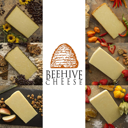 Beehive Cheese Sampler - Family of Cheese Gift Basket Cheese Box