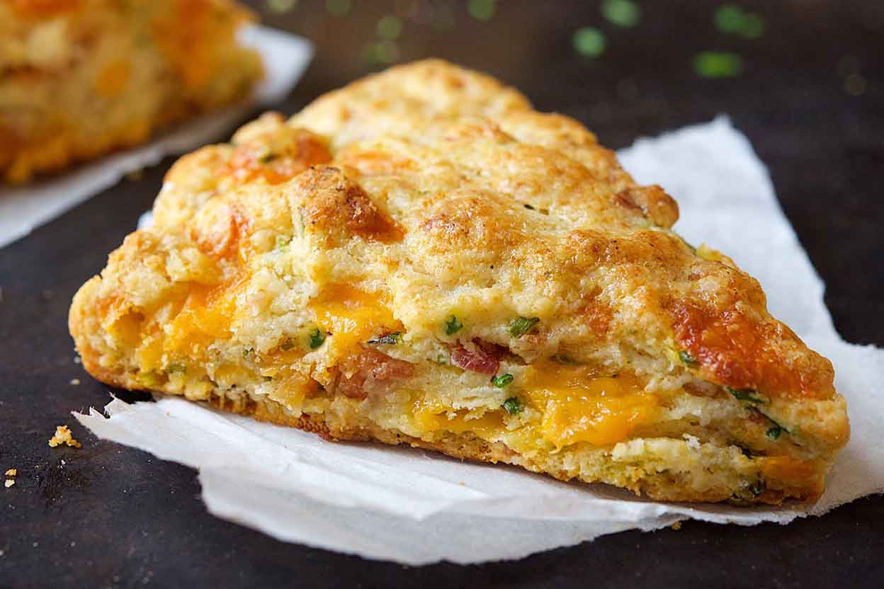 Bacon, Cheddar & Chive Scones - includes 8