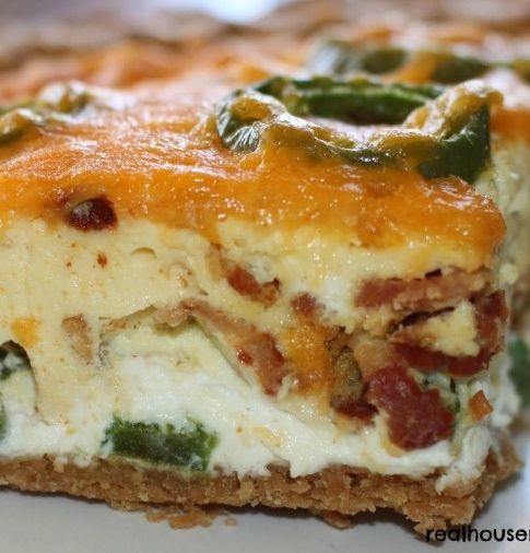 Bacon Jalapeno Popper Quiche