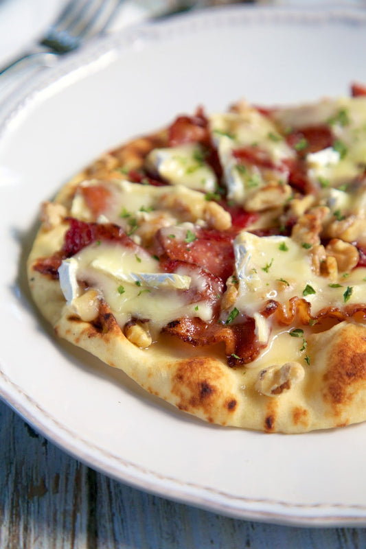 Honey, Bacon, Brie and Walnut Flatbread