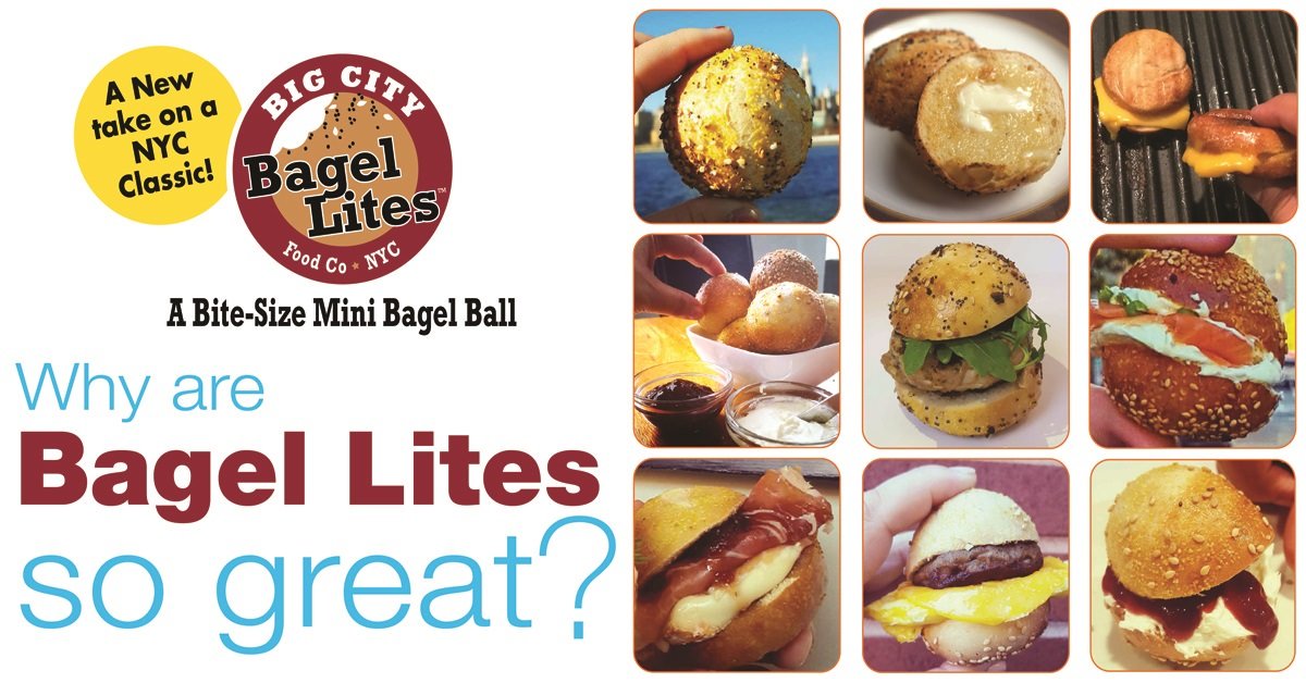 24 Bagel Lites Fresh NYC Mini Bagel Balls- Everything - 3 Pack