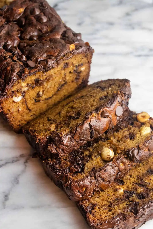 Banana Nutella and Chocolate Chip Bread