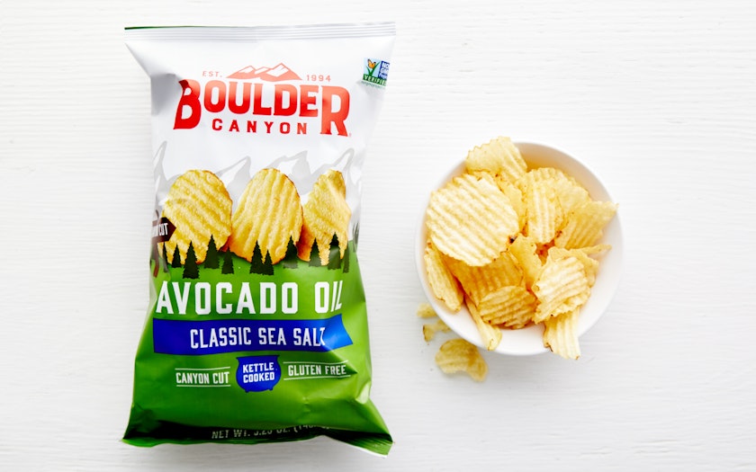 Boulder Canyon Avocado Oil Sea Salt Potato Chips - 1.25 oz - 6 Pack