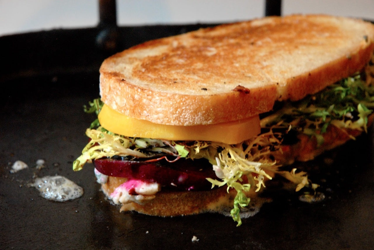 Beet Frisee Grilled Cheese Sandwich