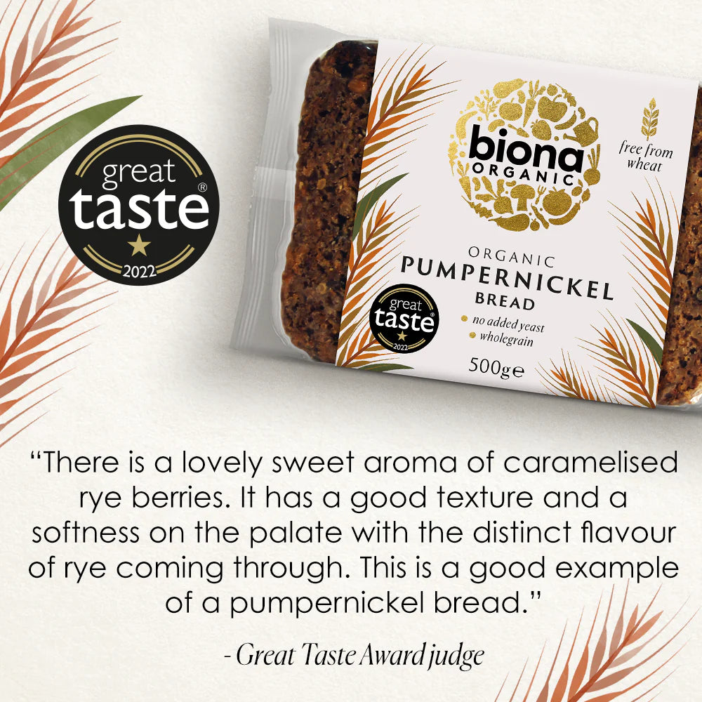 Organic German Slow-Baked Rye Pumpernickel – Yeast-Free Bread
