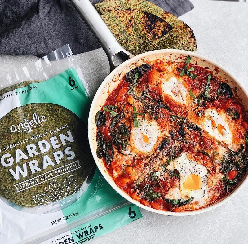 Sprouted Whole Grain Kale & Spinach Wraps Tortillas