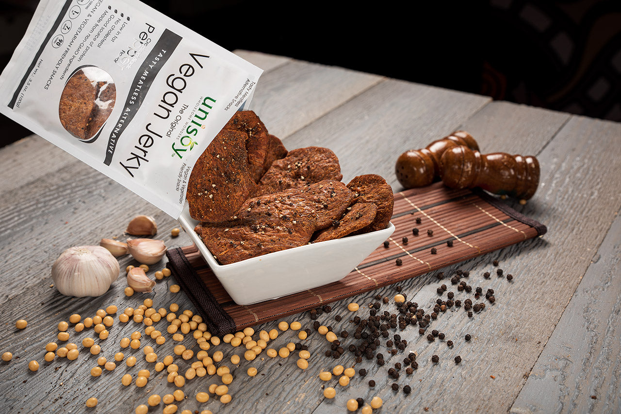 Cracked Black Pepper Vegan Jerky