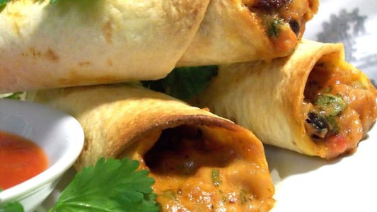 Black Bean and Sharp Cheddar Spring Roll - 50 pieces per tray