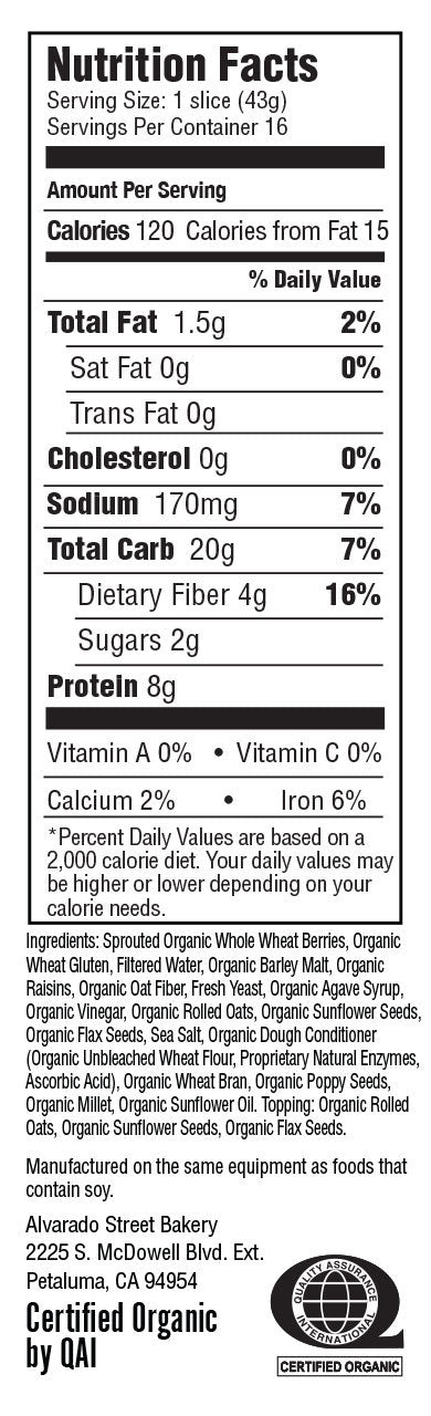 Sprouted Sonoma Sun Bread - Black Label
