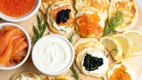 French Mini Blinis, Cocktail-Sized Mini Pancakes