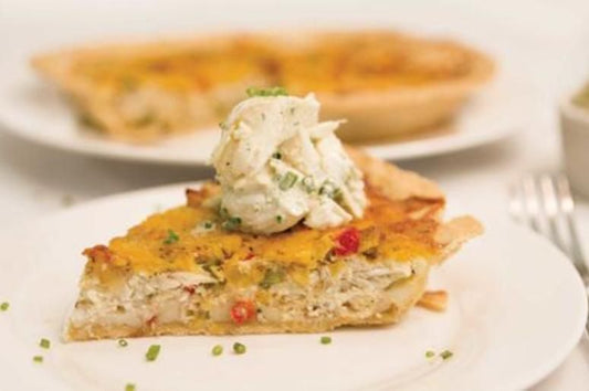 Blue Crab and Tomato Quiche