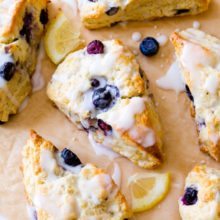 Blueberry Lemon Scones - 1 Dozen