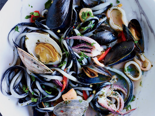 Linguine Zebra Black & White Pasta by Marella: Organic