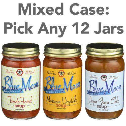 Blue Moon Goodness Mixed Case of 12 Soup: 12 Jars of Your Choosing - GF, V