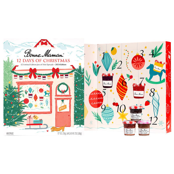 Bonne Maman Limited Edition “12 Days of Christmas”, 12 Mini Spreads