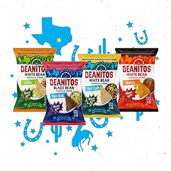 Beanitos Bean Chips - Variety Pack - 5 oz - Pack of 6