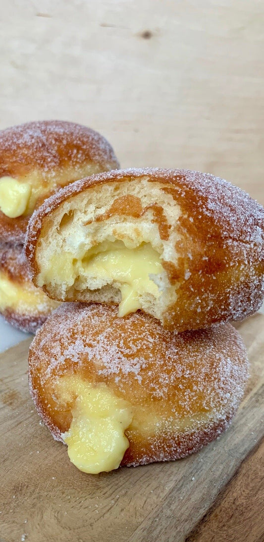 Italian Bomboloni Custard Cream - Italian Doughnuts - 1 dozen