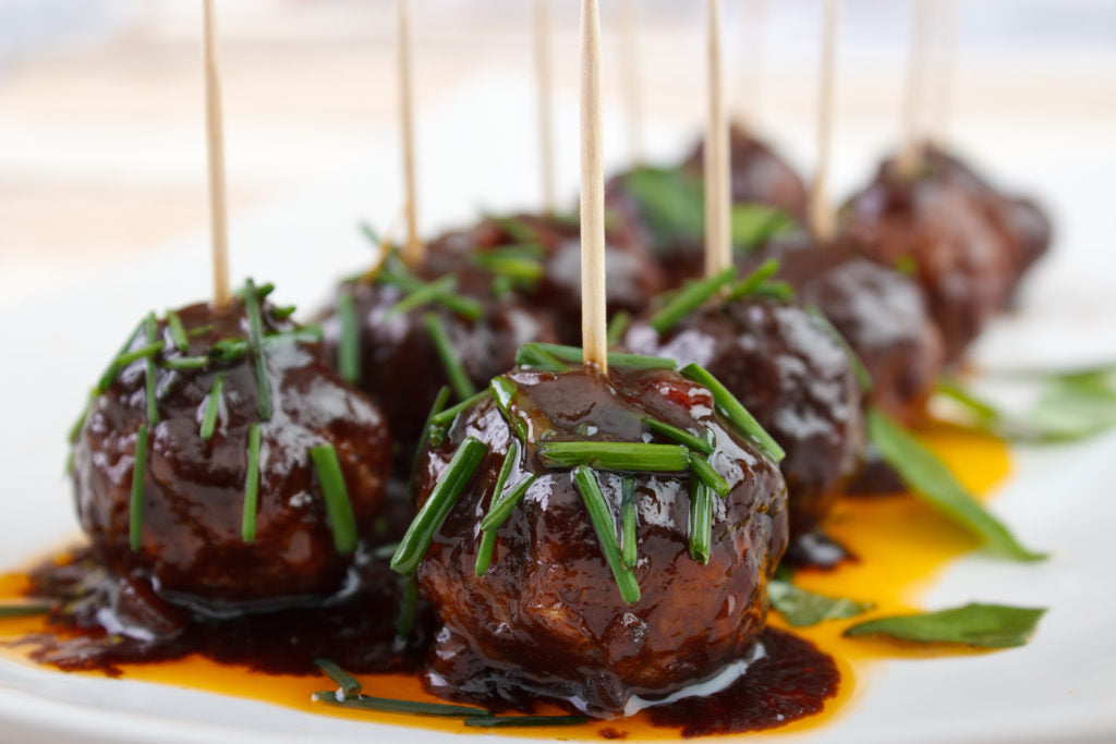 Bourbon Cocktail Meatballs - 36 meatballs per tray
