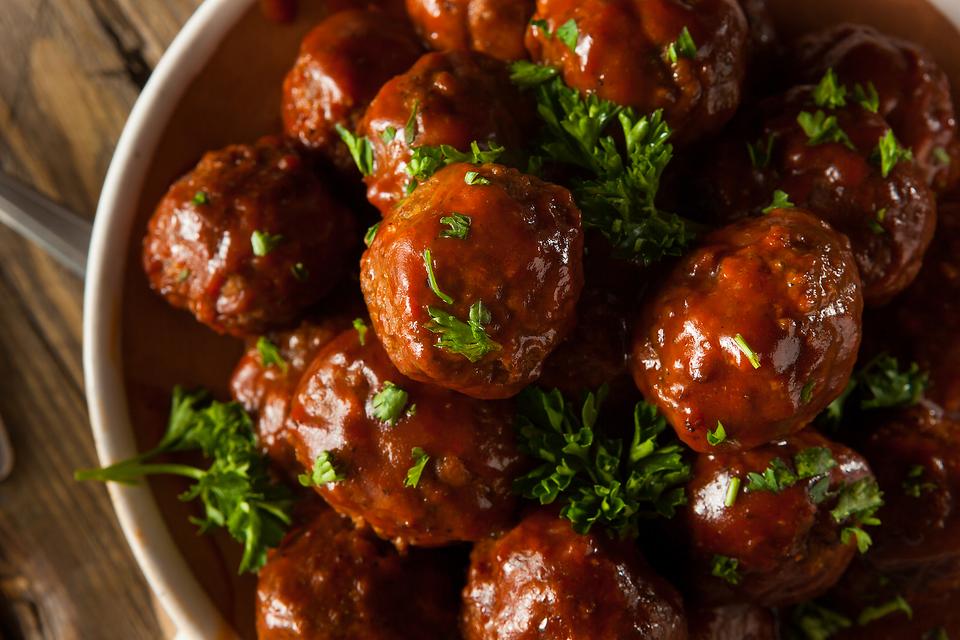 Bourbon Cocktail Meatballs - 36 meatballs per tray