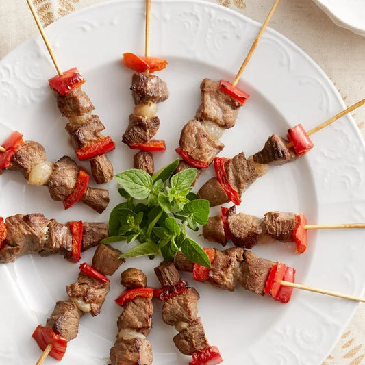 Marinated Beef Kabob Skewer - 50/Case