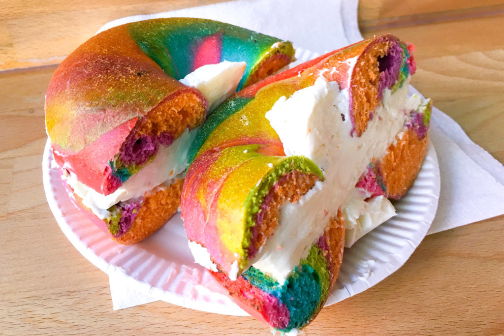 New York Style Rainbow Bagel - 75/Case
