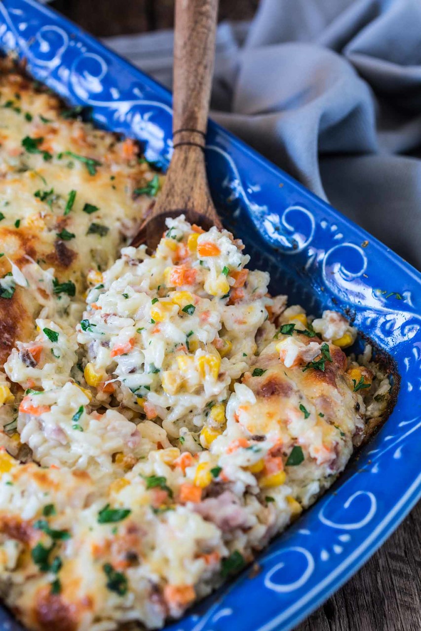 BRAZILIAN CREAMY RICE CASSEROLE