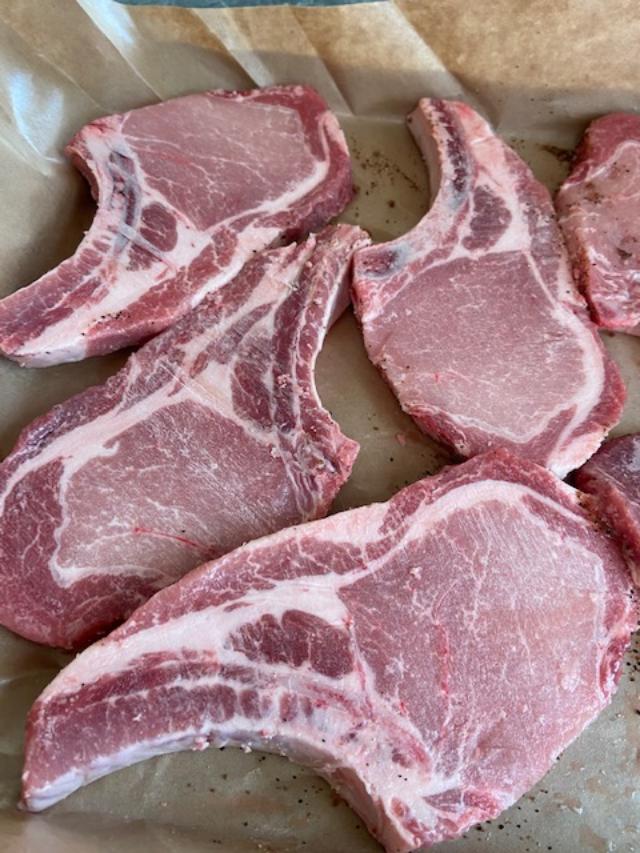 BONE IN BERKSHIRE THICK RIBEYE PORK CHOP- 1 lb