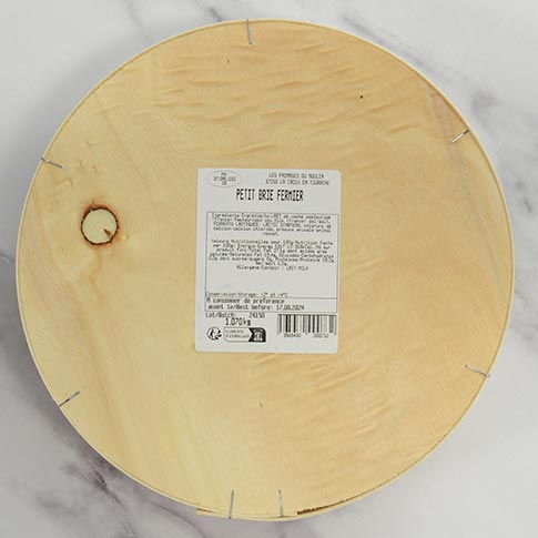 Petit Brie Cheese from France by Rodolphe Le Meunier, 2.2 lb Wheel