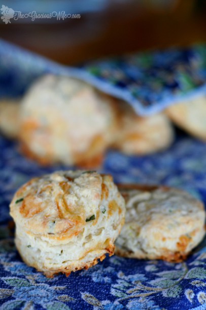 Brie and Chive Biscuits