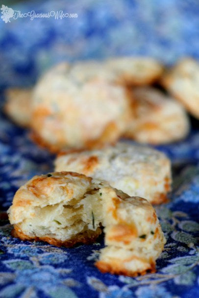 Brie and Chive Biscuits