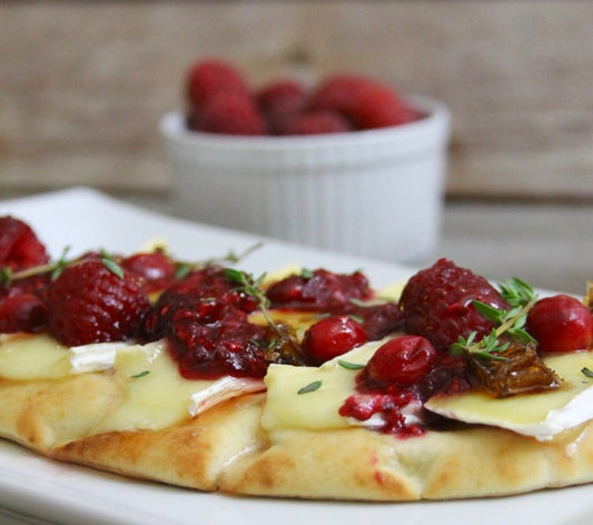 CREAMY STRAWBERRY AND BRIE FLATBREAD - Serves 6 to 8