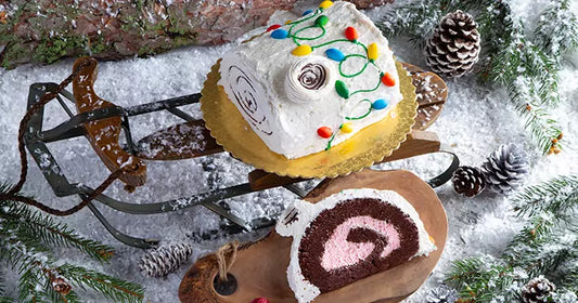 Bûche de Noël - White Chocolate Yule Log