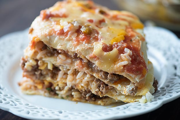 Burrito Pie Lasagna Casserole