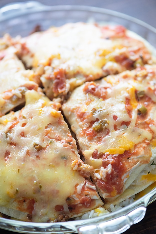 Burrito Pie Lasagna Casserole