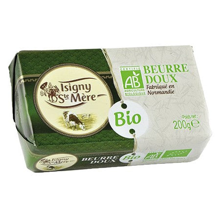 French ISIGNY Organic Butter - Doux No Salt - 10/Case