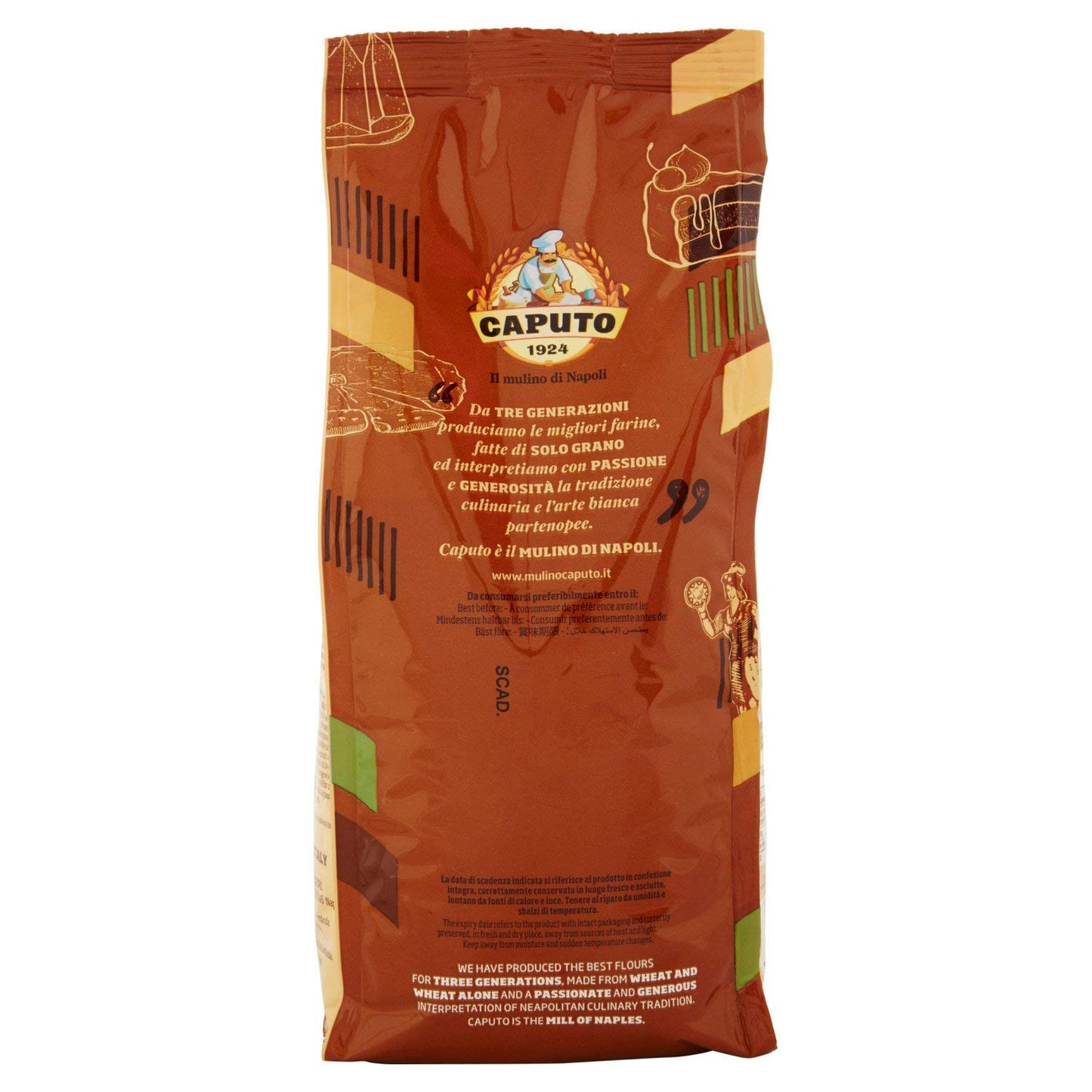 Antimo Caputo Gluten Free Pizza Flour - 2.2 lb  - All Natural Multi Purpose Flour & Starch Blend for Baking Pizza, Bread, & Pasta