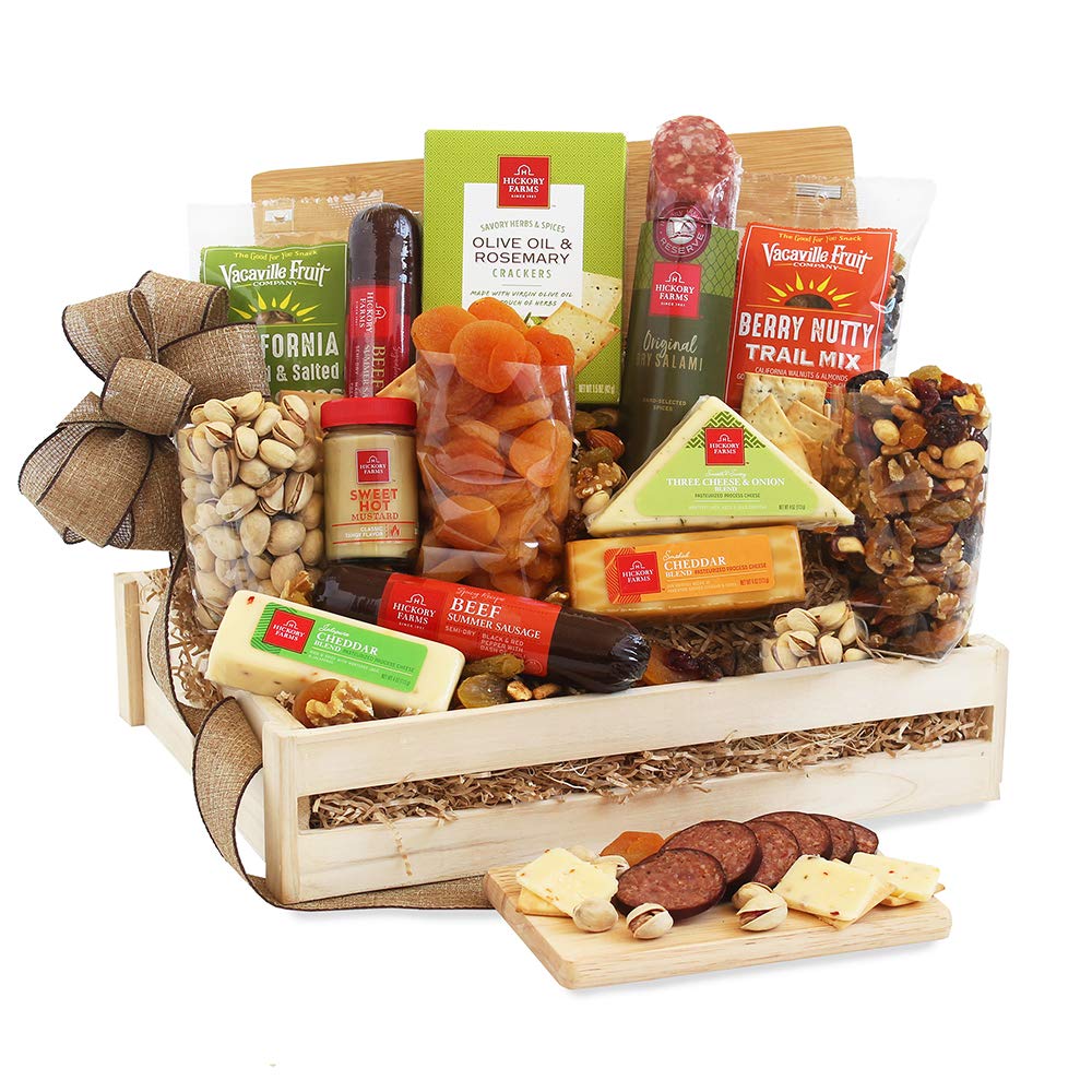 California Delicious Meat and Cheese Gift Crate Deluxe