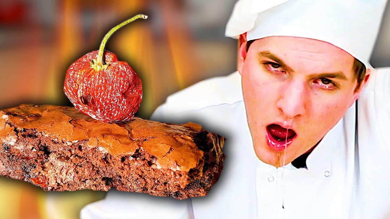 Carolina Reaper Chocolate Fudge Brownie - devilishly burns your taste buds!! HOT!!