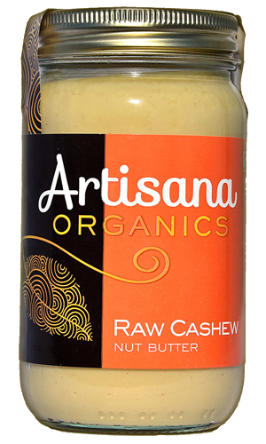 Cashew Butter (14oz)  Raw 100% Organic Creamy Cashew Butter