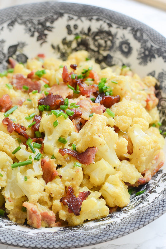 Loaded Cauliflower Mac and Cheese