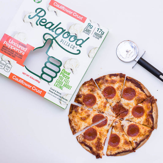 Real Good Foods Cauliflower Pepperoni Pizza - Case of 8 - 10" Pizza's