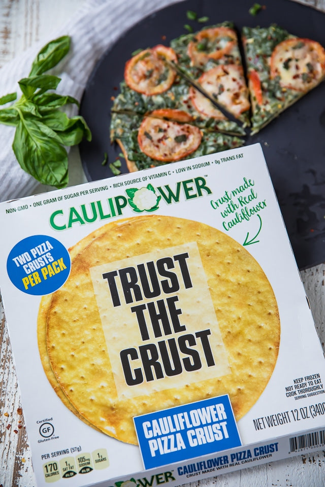 Cali'flour Foods Gluten Free Low Carb Cauliflower Sweet Red Pepper Pizza Crusts - 3 Boxes (6 Total Crusts, 2 Per Box)