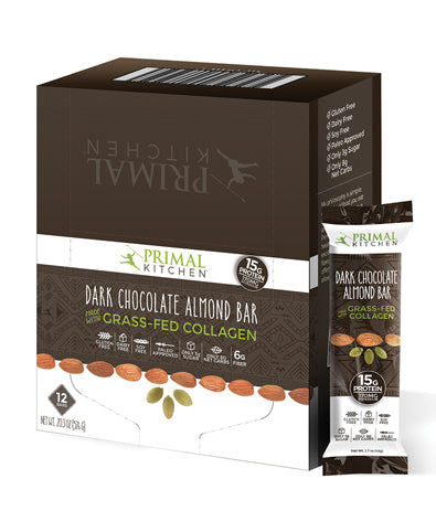Primal Kitchen Dark Chocolate Almond Bars (12 Pack)