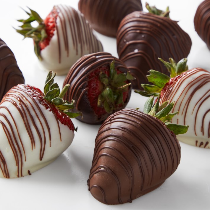 Hand Dipped Chocolate Covered Jumbo Strawberries - 1 Dozen