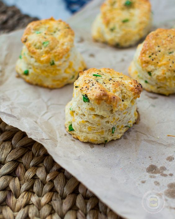 Cheddar & Chive Scones - 1 Dozen