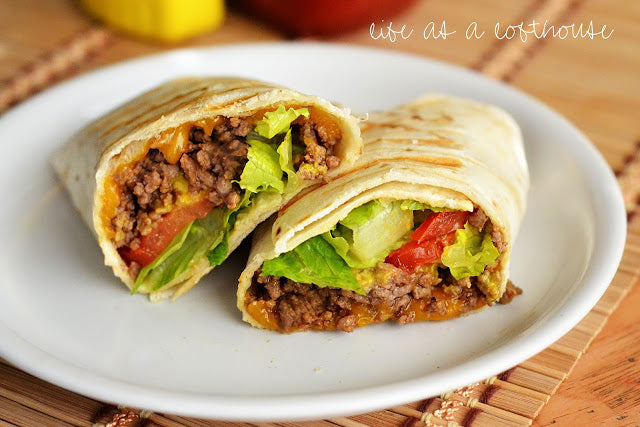 GRILLED CHEESEBURGER WRAPS