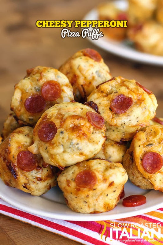 Cheesy Pepperoni Pizza Puff Balls