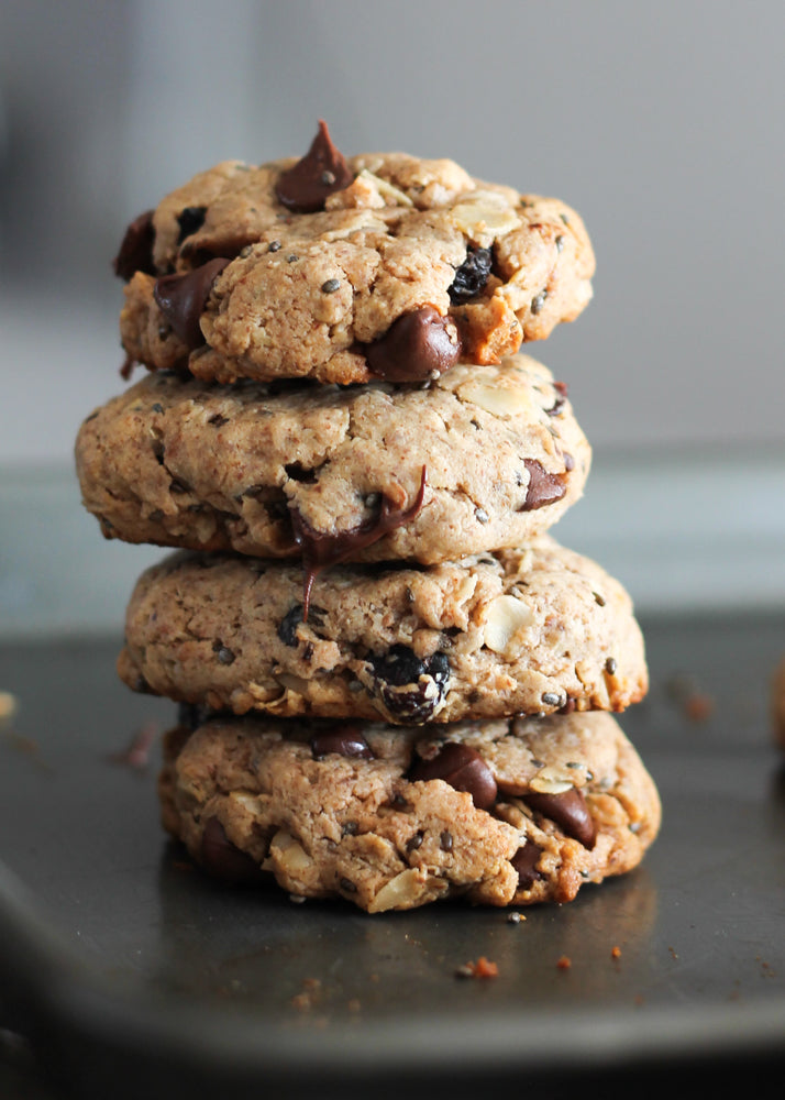 Chia Chocolate Chip Oatmeal Breakfast Cookies (GF) - 1 Dozen
