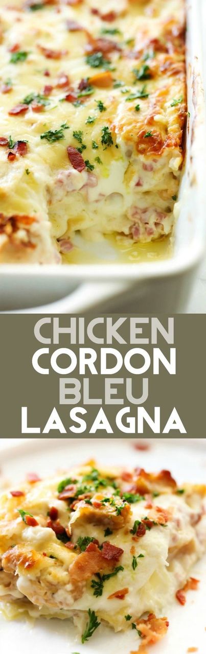 Chicken Cordon Bleu Lasagna